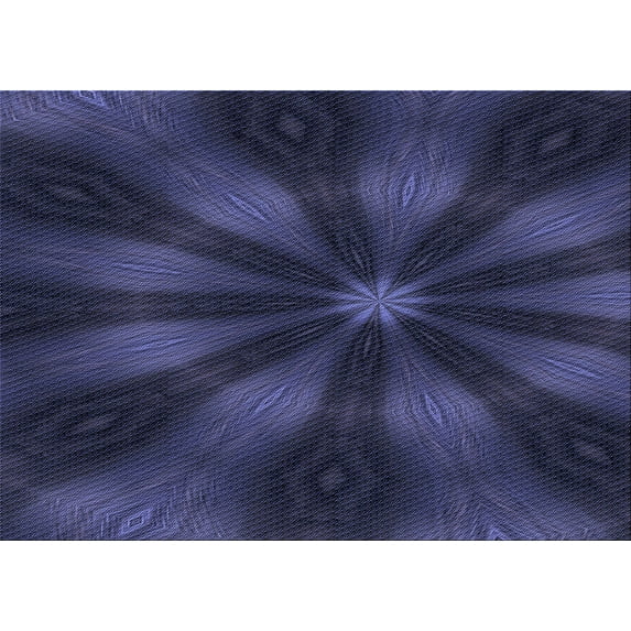Ahgly Company Machine Washable Indoor Rectangle Transitional Deep Periwinkle Purple Area Rugs, 8' x 12'