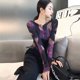 thumbnail image 2 of Top para mujer Camiseta de mujer Camiseta ajustada Ropa morada 2024 Camiseta de malla Skinny Xxl Pulovers vintage de los años 90 Una pieza Fina Elegante Antigua, 2 of 5