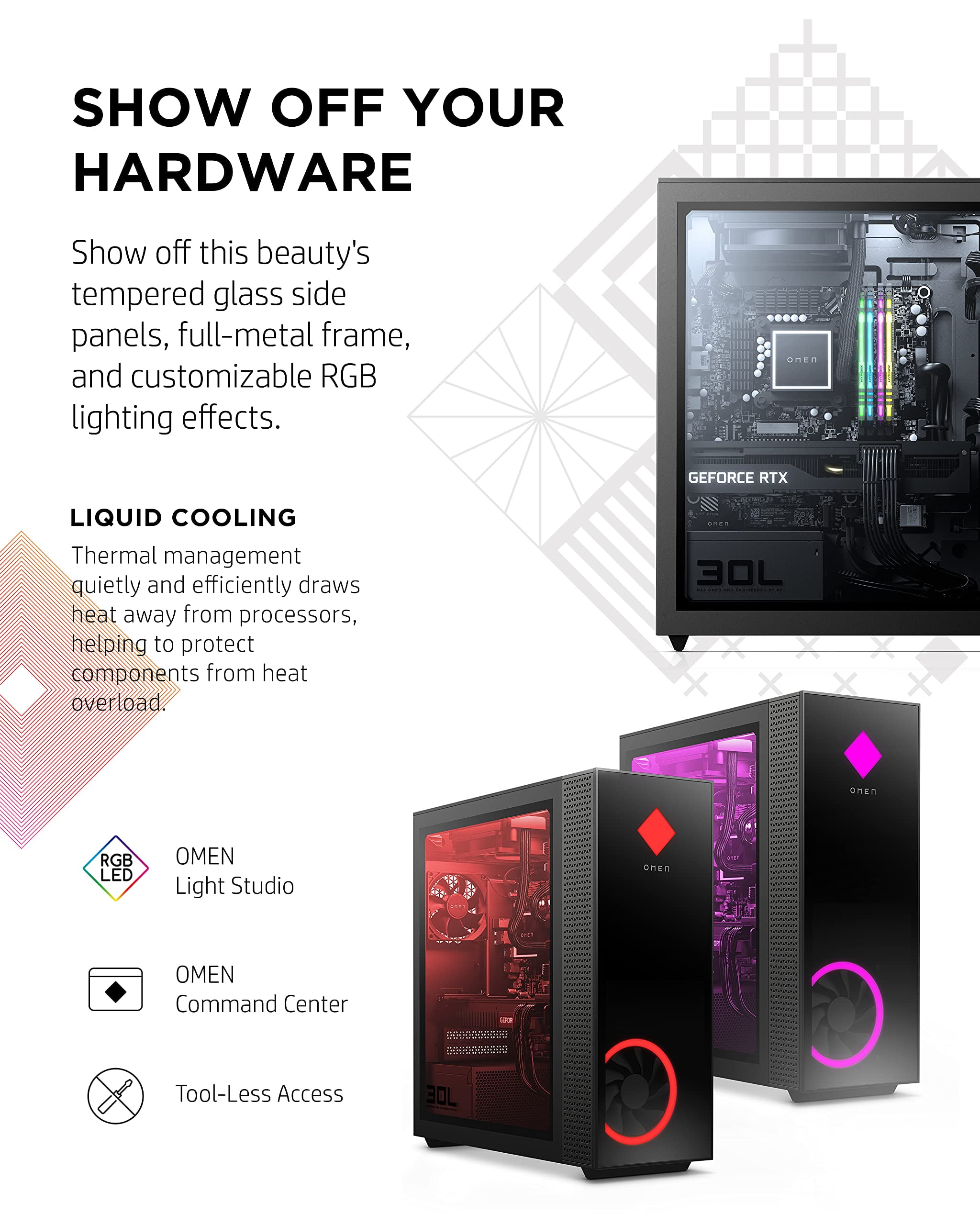 hp - OMEN 30L i7-10700KF　SSD1T HDD2T RTX3070 Amazon.com: OMEN 30L by HP Desktop PC Intel i7-10700K 3.8GHz