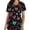 A276 Multicolor, variant on Scrub Top for Women V Neck Short Sleeve Breathable Fabric Functional Pockets Red Heart And Polka Dot Pattern Nursing Uniform Working Top