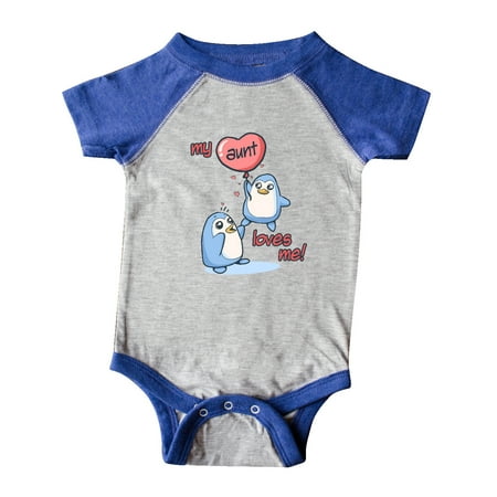

Inktastic My Aunt Loves Me Gift Baby Boy or Baby Girl Bodysuit