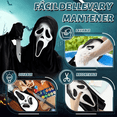 thumbnail image 3 of 2pcmáscarapara Halloween De Terror Ghostface Scream Xtellar negro, 3 of 4