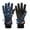 #01 Navy, variant on Kid's Winter Outdoor Ski Gloves Children's Girls Printing Waterproof Gloves Lined Cotton Plus Velvet Furry Toddler Girls Boys Cold-Proof Link Buckle Gloves