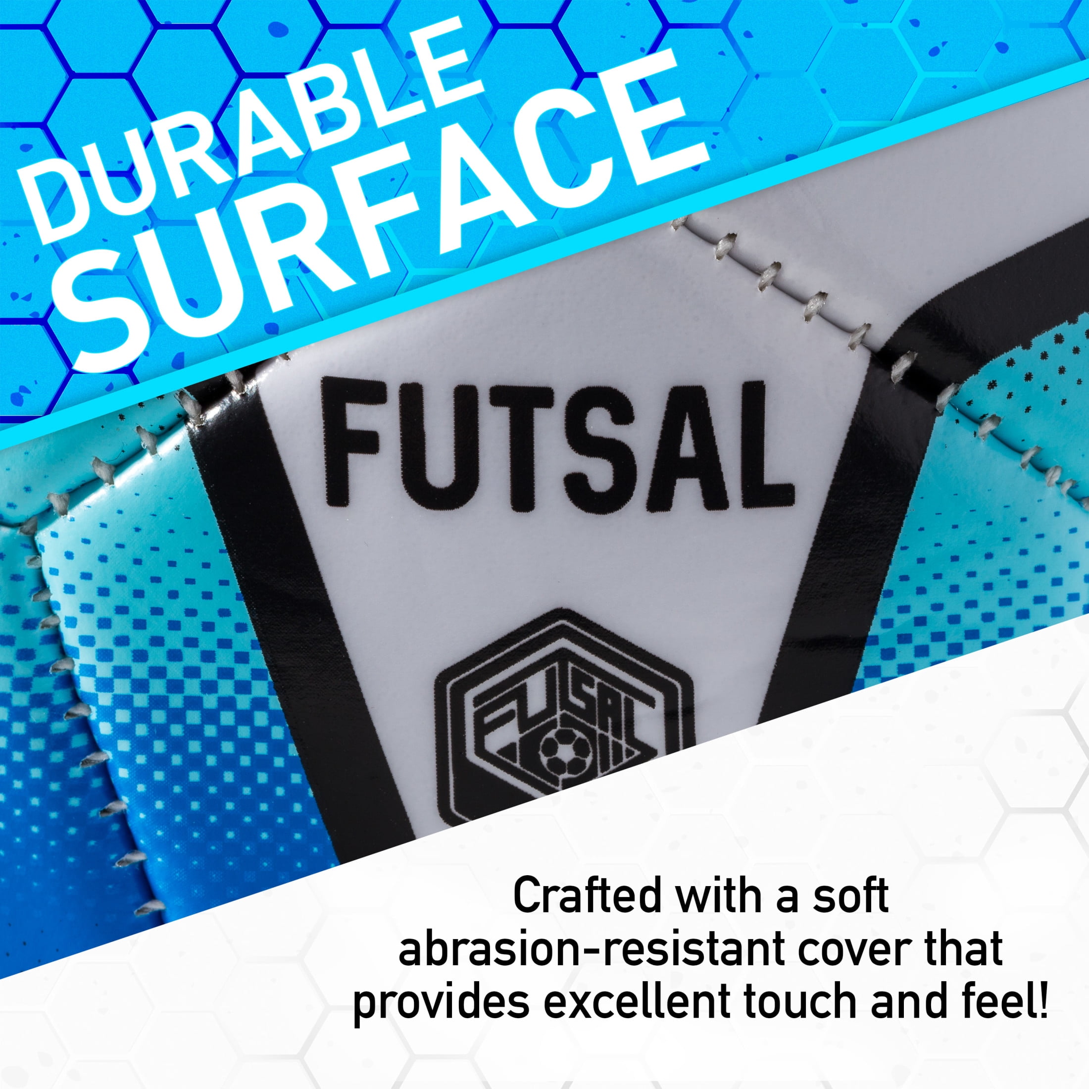 Franklin Sports Futsal Ball - Low Bounce Futsal and Indoor Soccer Training Ball - Heavy Indoor + Outdoor Construction - Junior Size - Size 3