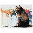 thumbnail image 1 of "Purrfect Palette" Cat - Throw Blanket, 1 of 2