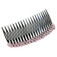 thumbnail image 2 of rygai Hair Comb Clip Easy to Wear Shiny Non-slip Cushion Hair Princess Styling Headdress Hair Accessories,Pink, 2 of 8