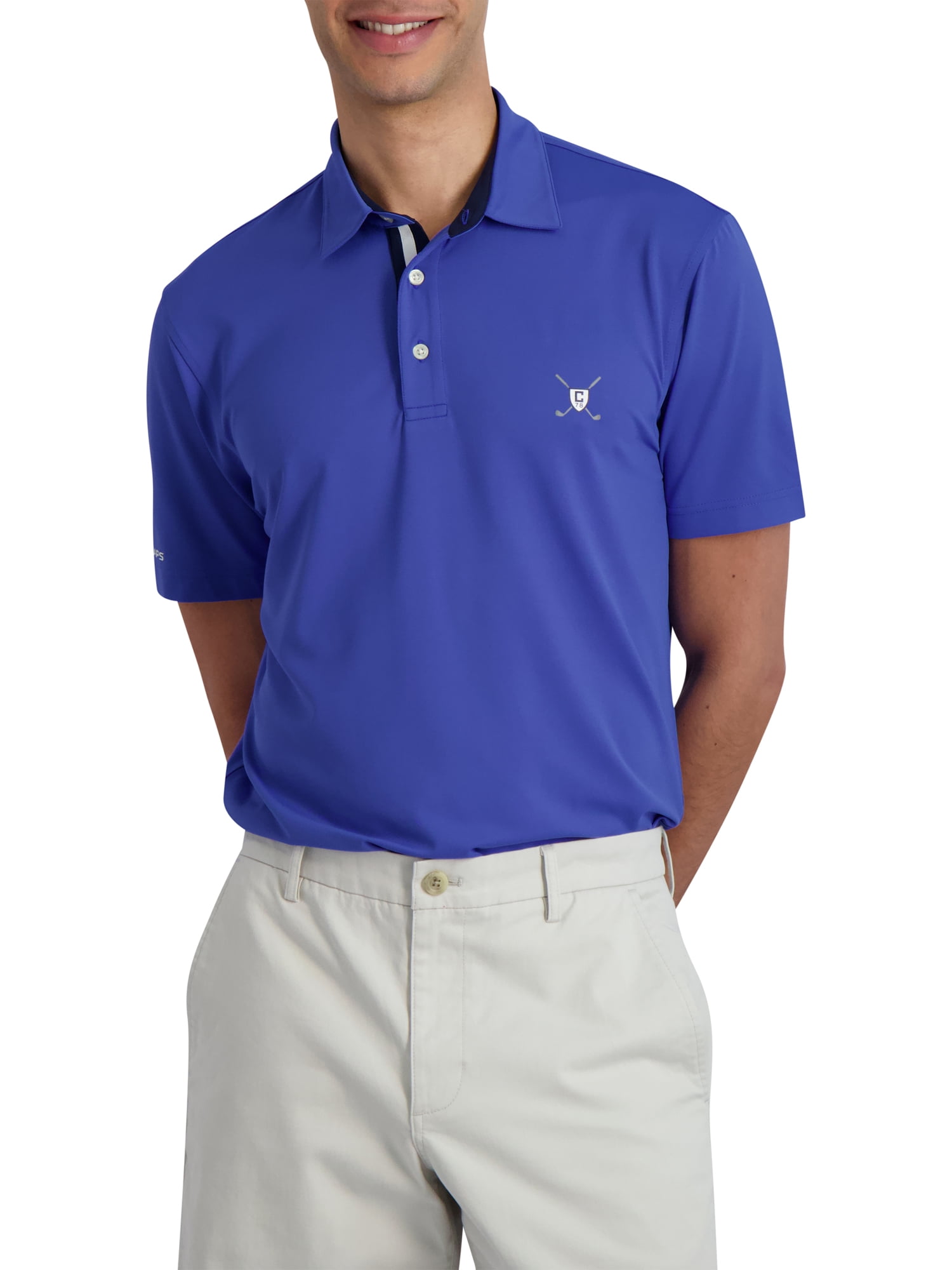 Chaps Men's & Big Men's Performance Golf Polo, Up to 3XL