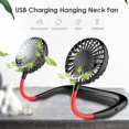thumbnail image 2 of USB recargable cuello banda ventilador deportes al aire libre halter aire enfriador (negro rojo) Hugtrwg Para estrenar, 2 of 9