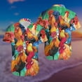 thumbnail image 5 of 2024 Camisetas divertidas de playa hawaiana con gallo, camisas casuales con estampado de dibujos animados en 3D, camisetas casuales de manga corta de verano, camisetas sueltas, ropa de calle, 5 of 5