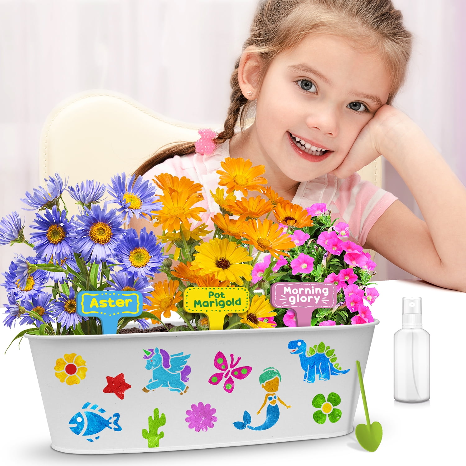 4 Set Paint & Plant Ceramic Flower Gardening Kit - Crafts for Girls Ages  8-12, Arts and Crafts for Kids Ages 8-12, Art Supplies for Kids, Toys  Birthday Gifts for Girls Boys Ages 4 5 6 7 8 9 10 11 12