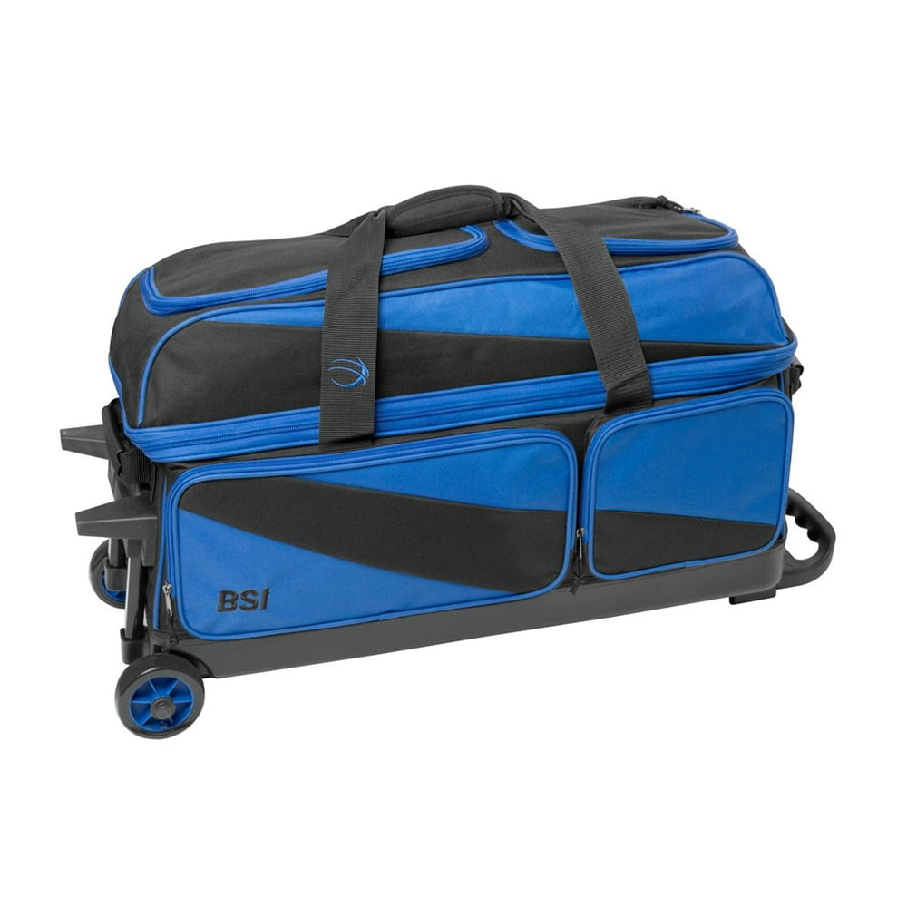 BSI Prestige 3 Ball Roller Bowling Bag Black/Blue