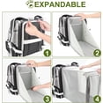 thumbnail image 5 of DENZUS Pet Backpack, Expandable Travel Carrier for Medium Cats and Small Dogs up to 17 lbs, Breathable Collapsible Bag for Hiking – Black, 5 of 8