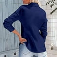 thumbnail image 5 of MEICHEN Women's Button Down Shirts Fall Long Sleeve Cotton Linen Button Down Shirt Stand Collar Blouse Casual Business Top Blouses for Women, 5 of 7
