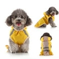 thumbnail image 5 of Waterproof Dog Rain Jacket - Wind-proof, Wear-Resistant - Contrasting Colors - Hooded Reflective Polyester - Ideal for Travel, 5 of 8