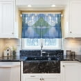 thumbnail image 5 of Yayeee Kitchen Curtains Tier Pair Light Filtering 27"x36" Rod Pocket Short Cafe Window Panel, Blue Sky and River, 5 of 7