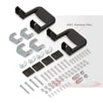 thumbnail image 3 of AJP Distributors Universal 2-Piece Cast Billet Aluminum Black Side Hoop Steps Nerf Bars Pair Set of 2 + Mounting Brackets Hardware Compatible/Replacement For Chevy Ford Jeep Dodge Ram Pickup Truck SUV, 3 of 4