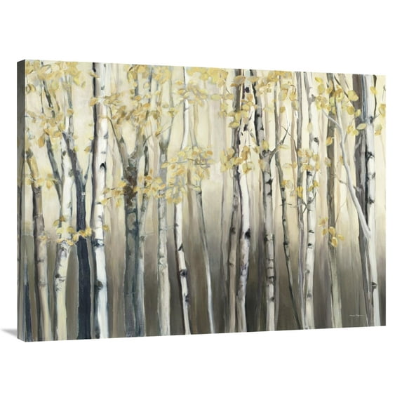 Global Gallery's 'Golden Birch III' By Marilyn Hageman Stretched Canvas Wall Art