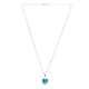 thumbnail image 3 of Collar Zvezda Heart color Bermuda Blue plata .925 Zvezda ZCO-HEAR14-BB, 3 of 4