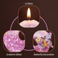 thumbnail image 4 of Creative Cartoon Numeral Birthday Candle, Pink Number Cake Topper with Butterfly Decoration, Elegant Party Supplies for Anniversary Celebration, Number 6, 4 of 6