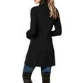 thumbnail image 3 of Frontwalk Women Patchwork Work Business Blazer Jacket Long Sleeve Chic Split Hem Jacket Coat, 3 of 3
