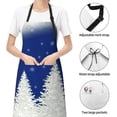 thumbnail image 4 of Kdxio Christmas Fir Tree Apron with Pockets Adjustable Kitchen Aprons for Men Women Waterproof Aprons for Cooking,Drawing,Crafting, Baking Household Cleaning, 4 of 8