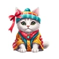 thumbnail image 2 of Matoen12 2PC Christmas Ideas Kittens Car Pendant Backpack Pendant, 2 of 7
