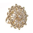 thumbnail image 3 of Coofit Napkin Ring Rhinestone Stainless Steel Napkin Wrap Wedding Decor for Banquet, 3 of 9
