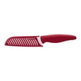 thumbnail image 4 of Farberware Professional 5-inch Ceramic Santoku Knife with Red Blade Cover and Handle, 4 of 9