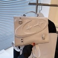thumbnail image 5 of Fashionable Preppy Square Backpack - Textured Embossed Design, Versatile Crossbody & Top Handle - Ideal Stylish School Handbag for Trendy Students, 5 of 5