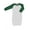 White/Green, variant on Long Sleeve Raglan Baby Gown