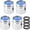 2Pcs Water Saving Aerator Under $5 a1, variant on Vacemry 18mm Faucet Aerator, 2-Piece and 4-Piece Set Water Saving Tap Bubbler, Mixing Cartridge Regulator Nozzle for Kitchen Bathroom Sink, -Splash Rust-Proof Faucet Strainer Filter