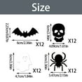 thumbnail image 5 of Sylvtty 12 Pcs Halloween Cupcake Toppers Black Spider Skull Bat White Ghost Cake Picks for Halloween Theme Birthday Party Supplies, 5 of 7