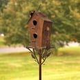 thumbnail image 1 of Zaer Ltd. Large Copper-Colored Multi-Birdhouse Stakes, Room for 2 Bird Families in Each, 1 of 6