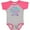 Baseball Heather and Hot Pink, variant on Inktastic Yeah I'd Rather Be with My Yaya in Pink Blue and Purple Boys or Girls Baby Bodysuit