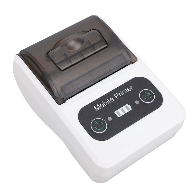 BT Thermal Receipt Printer, 58mm Toothed Blade Design, Portable Small Thermal Printer for Office Retail Store Restaurant