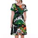 thumbnail image 1 of Balery Dinosaur Skeleton Vestidos sueltos de manga corta para mujer, vestidos de verano 2025, vestidos casuales de corte A con vuelo., 1 of 6