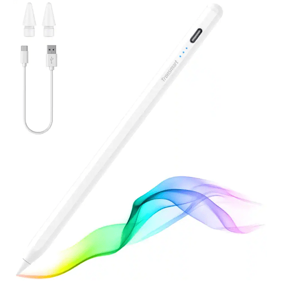Tronsmart Stylus Pen for iPad 2018-2025, Magnetic Touchscreen Pen with Palm Rejection & Tilt Sensitivity, Fast USB-C Charging Tablet Stylus Pen, Universal Stylus Apple Pencil for Digital Draw, Note