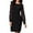 Black, variant on Elegant Dresses for Women Holiday Party Dresses for Women Shiny Mesh Stitching Black V Neck Mini Dress Long Sleeve Mesh Body Slim Dress