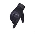 thumbnail image 4 of Un par de guantes militares de combate táctico para hombres, guantes deportivos de verano, protección anticorte para motocross (negro M), 4 of 5