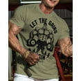 thumbnail image 2 of Gymish Let The Gains Begin Men’s Workout T-Shirt – Funny Lifting Gym Tee, Deadlift Fitness Shirt for Men, 2 of 5
