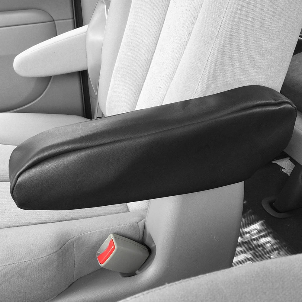 FH GROUP Leather Pair Armrest Covers ,Black