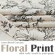 thumbnail image 3 of Jalón Floral de Lino Jinchan 36 cm Estilo Campo Negro sobre Beige, 3 of 7