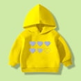 thumbnail image 2 of Likimi Toddler Kids Boys Sweatshirt Long Sleeve Cartoon Print Hooded Breathable Casual Loose Spring Fall Tops Size 18-24 Months Yellow, 2 of 9