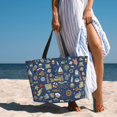 thumbnail image 6 of Balery Marine Nautical Beach Travel Bag - Water-Resistant, Large Capacity Lightweight Tote with 7 Pockets for Women and Men - Perfect for Beach, Pool, Gym, and Travel, 6 of 7