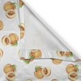 thumbnail image 6 of Ambesonne Peach Valance & Curtain, Freshly Picked Drupes, 55"x45", Pale Orange Green, 6 of 6