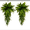 4Pcs rattan + 2 Pcs handles, variant on 2pcs Artificial Ferns for Outdoors, 22x31 Inch Fake Ferns Artificial Plants Large for Outdoors, Artificial Hanging Plants Outdoors, Faux Plant for Home Living Room Decor