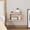 Natural, variant on Bamboo Floating Nightstand with Storage Drawer and Modern Open Shelf Cubby，Bedroom, Living Room, Kitchen, Tool Room for use. Brown