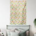 thumbnail image 4 of Animals Tapestry, Nursery Themed Zoo Animals Baby Lion Cub Elephant Hippo and Crocodile with Stars, Wall Hanging for Bedroom Living Room Dorm Decor, 40W X 60L Inches, Multicolor, by Ambesonne, 4 of 5