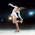 thumbnail image 6 of Luwecf Ice Figure Skating Tights Leggings Warm Base-layer Compression Pants Crystal 5-8, 6 of 9
