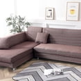 thumbnail image 2 of CJC 2 Piece Sofa Cover for 3+3 Seater L-Shaped Sectional Sofa, Fabric Stretch Couch Slipcover, 4 Colors, 2 of 10
